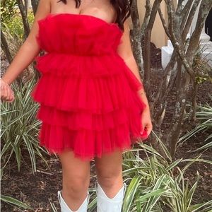 Alterd State Puffy red dress